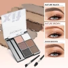 SEVENCOOL Earth Tone Eyeshadow 6-color eyebrow powder palette, long-lasting and easy-to-apply matte makeup, cross-border export exclusive supply Specification image
